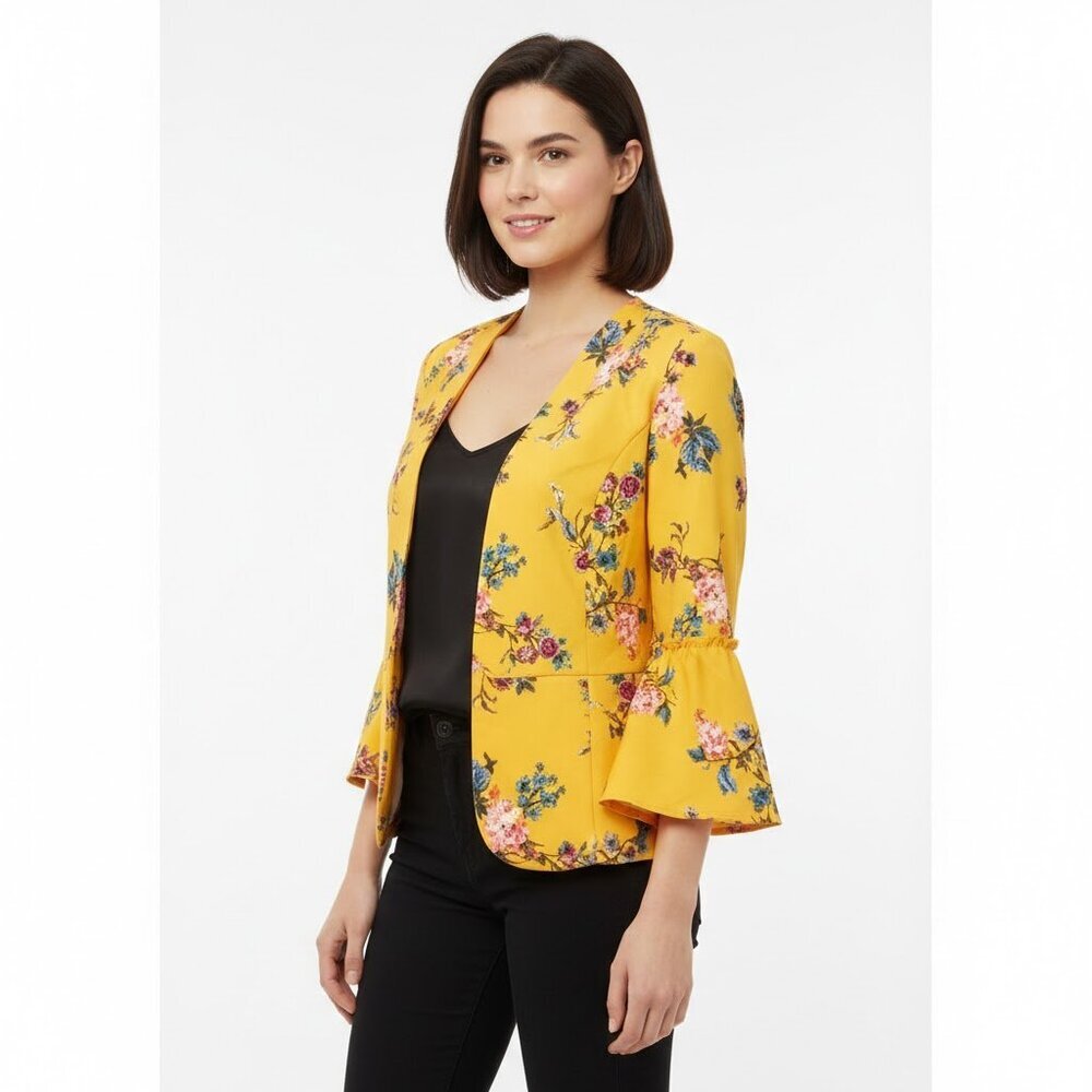 Yellow Floral Blazer